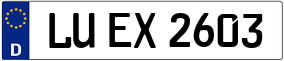 Trailer License Plate